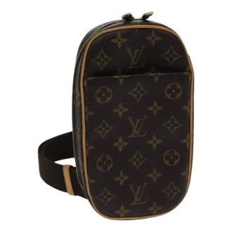 Louis Vuitton Pre-owned Cross Body Bags, female, Brown, Size: ONE SIZE Pre-owned Vintage Canvas Cross Body Bag
