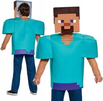 OEM Disfraz Cl&aacute;sico De Steve - Licencia De Minecraft M 7-8 A&ntilde;os