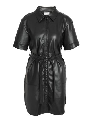 Noisy May Noisy may Female Dress Short Faux Leather, Black, M