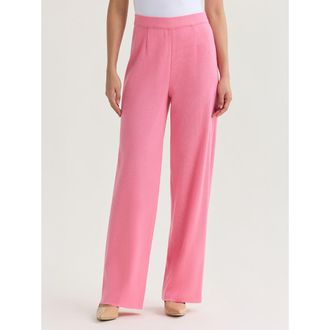 Misook Nancy Wide Leg Mylana Knit Pant in Pink at Nordstrom, Size Xx-Large