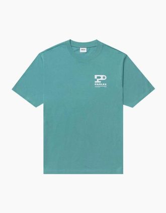Parlez Clothing Mens Parlez Complex Leaf T-Shirt - Blue - Size: 40
