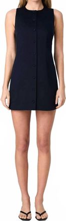 French Connection Womens Sateen Marine Dress In Navy