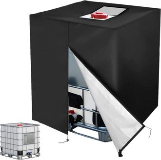 OEM Funda Protectora Para Dep&oacute;sito Ibc De 1000 L - Tejido Oxford Impermeable - Dimensiones: 120 X 100 X 116 Cm - Protecci&oacute;n Contra El Sol Y El Polvo