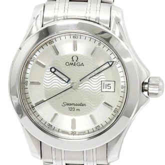 Omega Pre-owned Watches, male, Gray, Size: ONE SIZE Pre-owned Seamaster Stainless Steel Watch