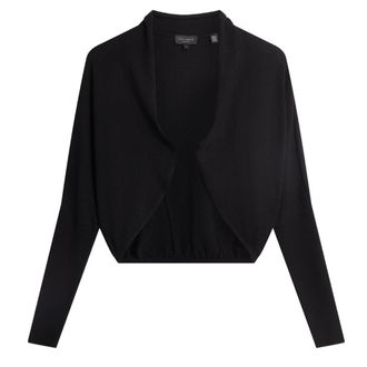 Ted Baker Gabrlaa Rondgebreide Korte Shrug Zwart Vest