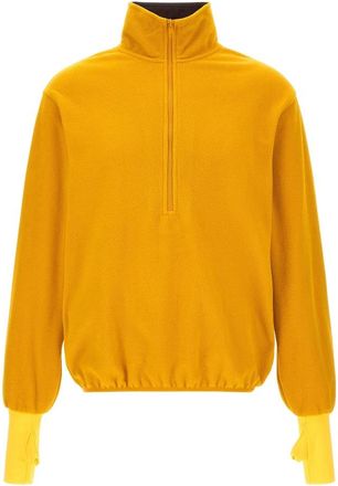 Entire studios Sweatshirt met halve rits - Heren - Fleece jassen - Geel - M - Fitness