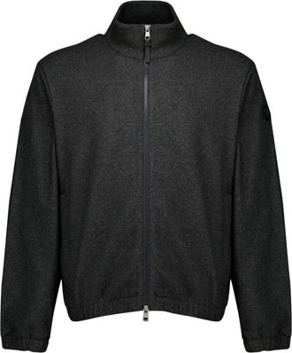 Moncler Cardigan con zip - - Knitwear - Uomo - Grigio - L