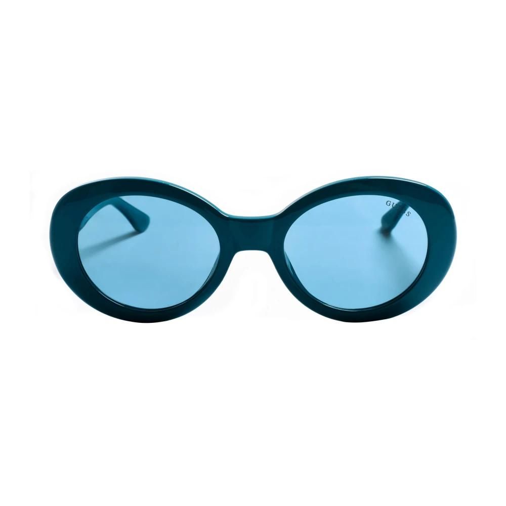 Lunettes De Soleil GUESS GU7588 10X Bleuté Monture Métal - Neuves Sans étiquette Pour Femme