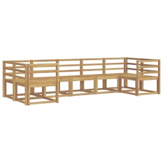 vidaXL Conjunto De Sof&aacute;s De Exterior 7 Pcs Blanco Vidaxl