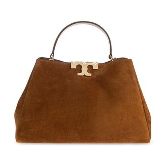 Tory Burch Tory Burch, Handbags, female, Brown, Size: ONE SIZE Eleanor Suede Satchel