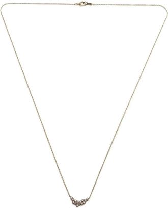 Isamu Noguchi 14K white gold Cluster diamond necklace - Oro