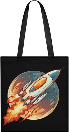 Generic Spaceship Tote Bag for Women Men Shoulder Bags Purses Pouch Handbags