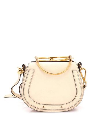 Chlo&eacute; Beige Leather Nile Crossbody Small (Authentic Pre-Loved)