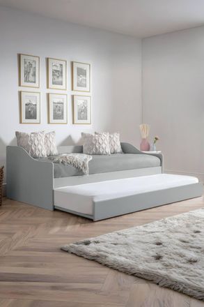 Julian Bowen Elba Daybed with pull-out Trundle in Grey | Size: Single