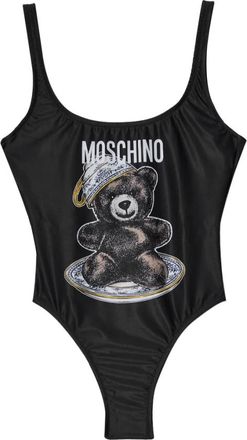 Moschino Orsetto Costume Intero - female - Moschino - Swimsuits - Black - XS - Swimwear