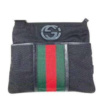 Gucci Vintage, unisex, Zwart, ONE Size, Nylon, Pre-owned Schoudertas
