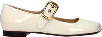 Chlo&eacute; Ballerina Damens Lackleder Beige/Eierschale
