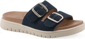 White Mountain Nanny FOM Recovery Slide Sandal in Navy/Fabric at Nordstrom Rack, Size 8.5