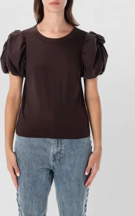 Rotate organic cotton puff sleeve t-shirt