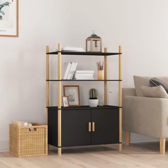 vidaXL Aparador Alto Madera Contrachapada Blanco 80x40x121 Cm Vidaxl