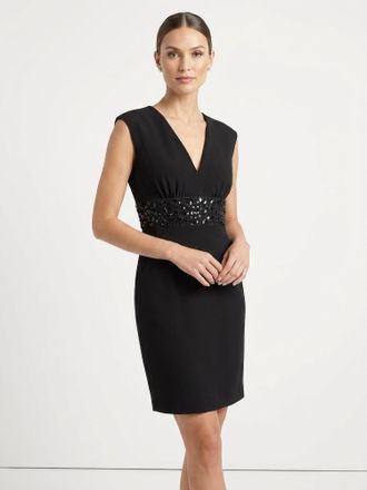 Single Dress Mosaic Insert Mini Dress In Black