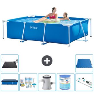 Intex Piscina Con Estructura Rectangular - 220x150x60 Cm - 7-piezas S40051