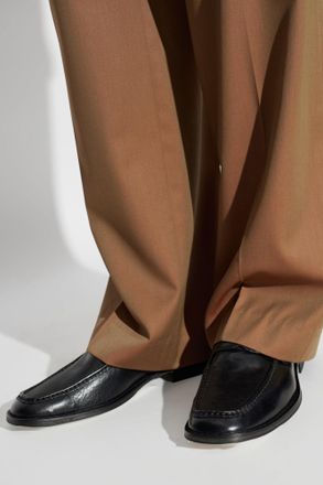 Our Legacy Leather Loafers, Mens, Black