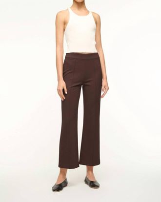 Staud Knack Pant In Dark Chocolate