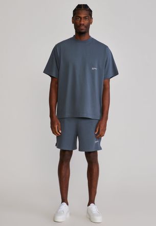 Siksilk Conjunto para Hombres Gris Camiseta y Shorts XXL