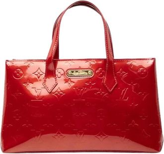 Louis Vuitton Pre-owned Wilshire PM - Dames - Pre-owned - Rood - Maat: ONE Size Leer