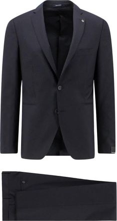 Tagliatore Single-breasted Suit - Heren - Business pakken - Blauw - M - Wol - Kostuums