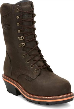 Chippewa Thunderstruck 10 Waterproof Nano Comp Toe Insulated In Brunette