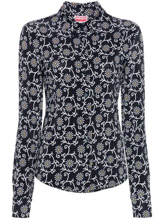 Kenzo Camicia Marguerite - Nero