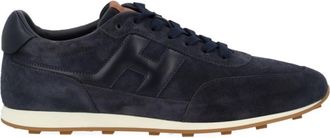 Hogan Navy Blue Logo Sneakers