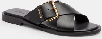 Coach Crisscross Buckle Sandal