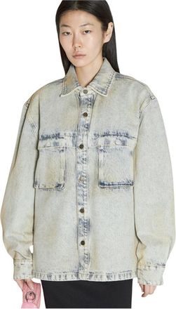 Guess Denim Utility Shirt - Dames - Spijkerjassen - Blauw - S - Denim - Jassen