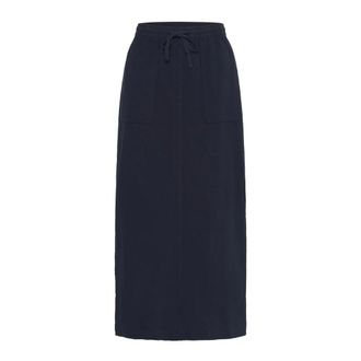Kaffe Gonna Midnight Marine con spacchi laterali - - Skirts - Donna - Blu - XS