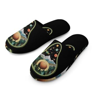 Generic Avocado Planet Cell Mens House Slippers Slip Indoor Slipper On Shoes Warm Outdoor
