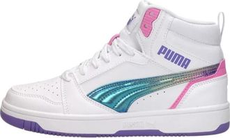 Puma Rebound V6 Mid Bouncy Sky Jr - Dames - Sneakers - Wit - 37 EU - Schoenen