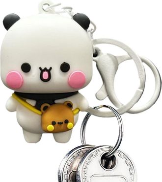 Generic Cute Bear Keychain, Cartoon Key Charm Backpack Purse Pendant, Cute Animal Figure Pendant Key Rings, Bear Key Chain Pendant Decoration for Car, Bag, Wa