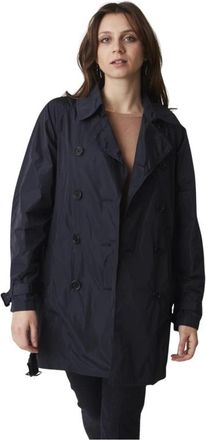 Aspesi Anisette Likeur voor authentieke Italiaanse smaak - Dames - Mantel - Blauw - L - Jassen