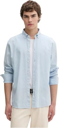 Les Deux Button-down Shirt - Heren - Casual Overhemden - Blauw - M - Katoen - Overhemden