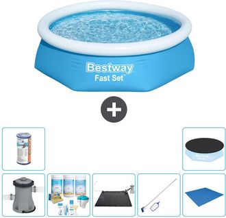 Bestway Piscina Bestway Fast Set Redonda - 244x61 Cm - 8-piezas S21396