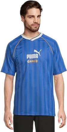 Puma King Relaxed Soccer Jersey Mens Clothing Mountain Blue : 2XL, Polyester