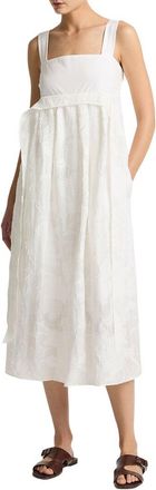 Vince Fil Coupe Mixed Media Dress