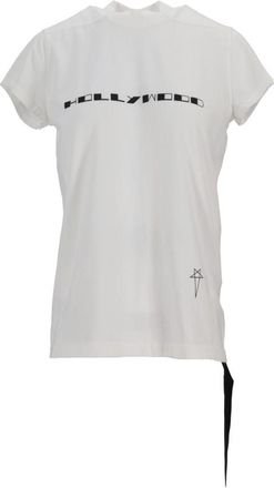 Rick Owens White Crewneck Logo T-Shirt