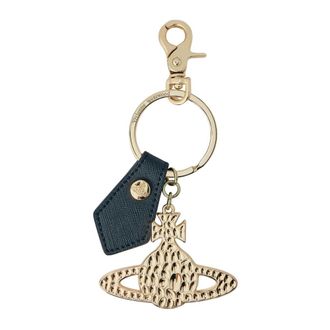 Vivienne Westwood Keyrings, female, Yellow, Size: ONE SIZE Hammered Orb Keyring