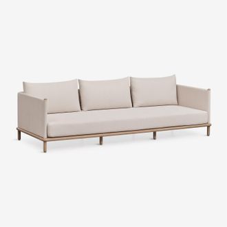 Sklum Sof&aacute; De Jard&iacute;n De 3 Plazas En Madera De Acacia Olivia Sklum