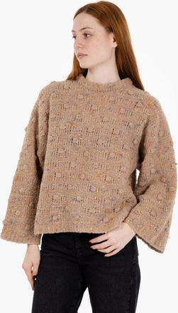 SOLOTRE Maglione effetto bottonato mou / multicolor