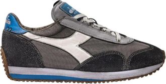 Diadora Equipe H Dirty Stone Wash Evo Sneakers - Heren - Sneakers - Grijs - 42 1/2 EU - Leer - Schoenen